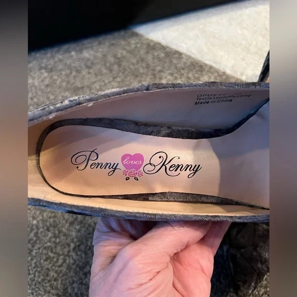 Penny Loves Kenny Womens Opus Pewter Gray Platform Heels- 9M - Picture 8 of 12